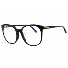 Tom Ford Women's Designer Eyeglasses - Round Shiny Black Full Rim | FT5671-F-B 001