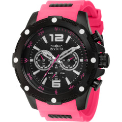 Invicta I-Force 43000 Men's Black Stainless Steel Quartz Watch, 50mm, Silicone