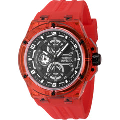 Invicta Racing 48810 Men's Quartz Watch, Red Silicone Band, 46mm