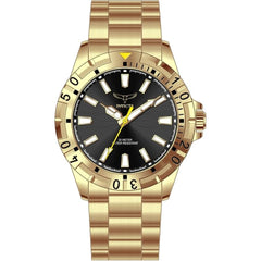 Invicta 69032 Specialty Men's Gold Quartz Watch 42mm Black Dial