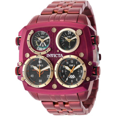 Invicta Aviator Zulu Time 50656 Men's 50mm Burgundy Stainless Steel Watch