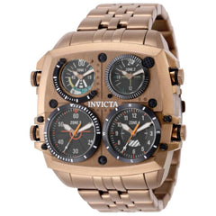 Invicta Aviator Zulu Time 50659 Men's 50mm Brown Stainless Steel Watch