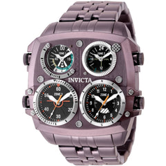 Invicta Aviator Zulu Time 50660 Men's 50mm Stainless Steel Quartz Watch, Light Brown
