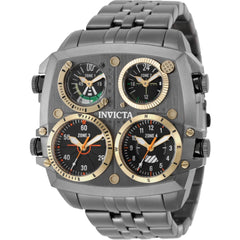 Invicta Aviator Zulu Time Men's Watch 50661 - 50mm Gunmetal Stainless Steel Quartz