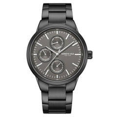 Kenneth Cole KCWGK0000170 Men's Quartz Watch Black Dial Black Stainless Steel Bracelet