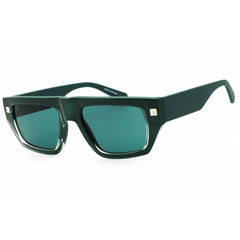 Calvin Klein Jeans CKJ25619S 300 Unisex Green Rectangular Shape Full Rim Sunglasses