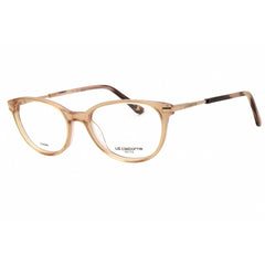 Liz Claiborne L 470 733 Women's Peach Oval Shape Acetate Full Rim Eyeglasses Frame