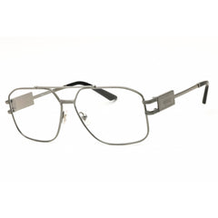 Versace 0VE1302 1001 Men's Gunmetal Rectangular Metal Full Rim Eyeglasses Frame, 59mm