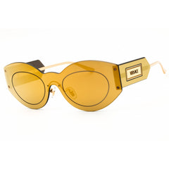 Versace 0VE2276 10027P Women's Gold Shield Metal Full Rim Designer Sunglasses Frame