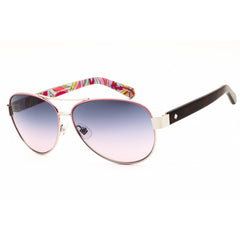 Kate Spade DALIA2/S0AZV I4 Women's Violet Palladium Metal Full Rim Aviator Sunglasses