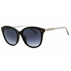 Fossil FOS 2148/S 0807 9O Women's Black Plastic Full Rim Frame Oval Shape Sunglasses