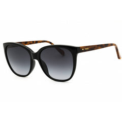 Fossil FOS 3147/G/S 0807 9O Women's Black Plastic Full Rim Rectangular Sunglasses