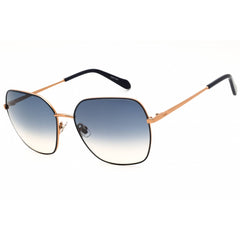Fossil FOS 3174/G/S 0PJP I4 Women's Blue Metal Full Rim Oversized Shape Sunglasses