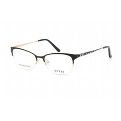 Guess GU 2584 002 Women's Matte Black Metal Full Rim Frame Cat Eye Shape Eyeglasses