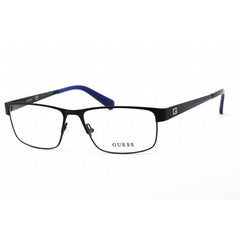 Guess GU1770 B84 Men's Black Metal Full Rim Frame Rectangular Shape Eyeglasses