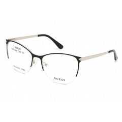 Guess GU2666-3 001 Women's Shiny Black Metal Full Rim Frame Oval Shape Eyeglasses