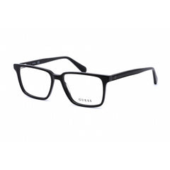 Guess GU50047 001 Men's Shiny Black Plastic Full Rim Rectangular Shape Eyeglasses