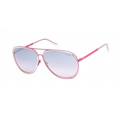 Guess GU6982 72Z Women's Shiny Pink Metal Full Rim Frame Aviator Shape Sunglasses