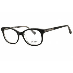 Guess GU9181 001 Women's Shiny Black Plastic Full Rim Frame Oval Shape Eyeglasses