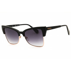 Max & Co MO0004 01B Women's Shiny Black Injected Propionate Cat Eye Shape Sunglasses