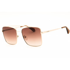 Max & Co MO0006 32F Women's Gold Metal Full Rim Frame Rectangular Shape Sunglasses