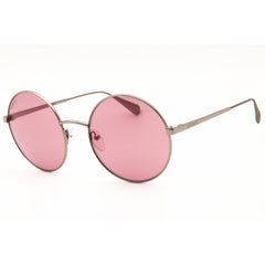 Max & Co MO0008 14S Women's Shiny Light Ruthenium Metal Full Rim Round Sunglasses