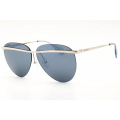 Max & Co MO0017 16X Women's Shiny Palladium Metal Rimless Aviator Shape Sunglasses
