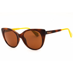 Max & Co MO0021 52E Women's Dark Havana Injected Propionate Cat Eye Shape Sunglasses