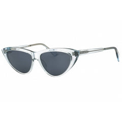 Max & Co MO0024 84C Women's Shiny Light Blue Acetate Full Rim Cat Eye Sunglasses