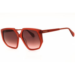 Max & Co MO0032 66P Women's Shiny Red Acetate Full Rim Oversized Shape Sunglasses