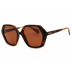 Max & Co MO0034 52E Women's Dark Havana Injected Propionate Full Rim Oval Sunglasses