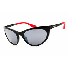 Max & Co MO0037 01C Women's Shiny Black Injected Propionate Cat Eye Shape Sunglasses