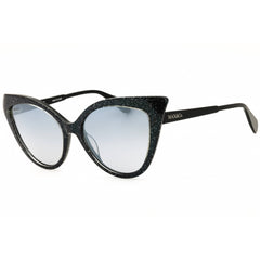 Max & Co MO0038 05C Women's Black Acetate Full Rim Frame Cat Eye Shape Sunglasses