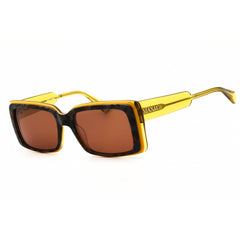 Max & Co MO0040 55E Women's Coloured Havana Acetate Full Rim Rectangular Sunglasses