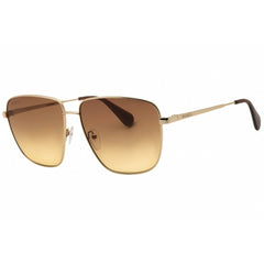 Max & Co MO0041 32F Women's Gold Metal Full Rim Frame Rectangular Shape Sunglasses