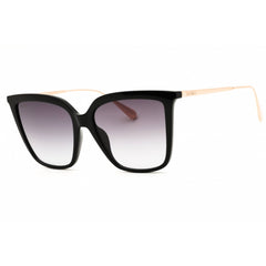 Max & Co MO0043 01B Women's Shiny Black Injected Propionate Rectangular Sunglasses