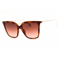 Max & Co MO0043 52F Women's Dark Havana Injected Propionate Rectangular Sunglasses
