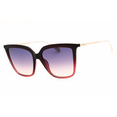Max & Co MO0043 71W Women's Bordeaux/Gold/Black Full Rim Rectangular Shape Sunglasses