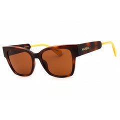 Max & Co MO0045 52E Women's Dark Havana Injected Propionate Cat Eye Shape Sunglasses