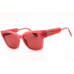 Max & Co MO0045 72S Women's Shiny Pink Injected Propionate Full Rim Cat Eye Sunglasses