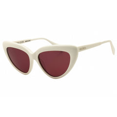 Max & Co MO0047 21S Women's White Acetate Full Rim Frame Cat Eye Shape Sunglasses