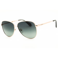 Max & Co MO0049 28P Women's Shiny Rose Gold Metal Full Rim Aviator Shape Sunglasses