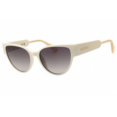 Max & Co MO0053 21B Women's White Injected Propionate Full Rim Cat Eye Sunglasses
