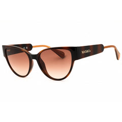 Max & Co MO0053 52F Women's Dark Havana Injected Propionate Cat Eye Shape Sunglasses