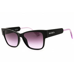 Max & Co MO0054 05Z Women's Black/Purple Injected Propionate Cat Eye Sunglasses