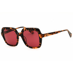 Max & Co MO0055 55S Women's Coloured Havana Acetate Full Rim Rectangular Sunglasses
