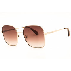 Max & Co MO0056 32E Women's Gold Metal Full Rim Frame Rectangular Shape Sunglasses