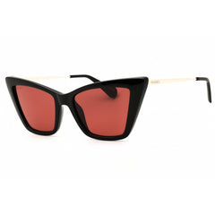 Max & Co MO0057 01S Women's Shiny Black Injected Propionate Cat Eye Shape Sunglasses