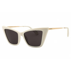 Max & Co MO0057 21A Women's White Injected Propionate Full Rim Cat Eye Sunglasses
