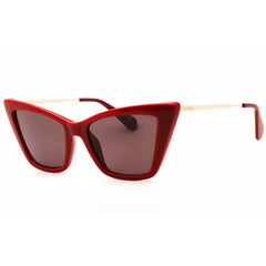 Max & Co MO0057 66E Women's Shiny Red Injected Propionate Full Rim Cat Eye Sunglasses